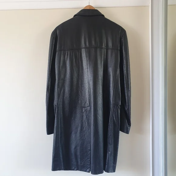 Genesis 100% Genuine Leather Jacket Mens Size L - Picture 4 of 9